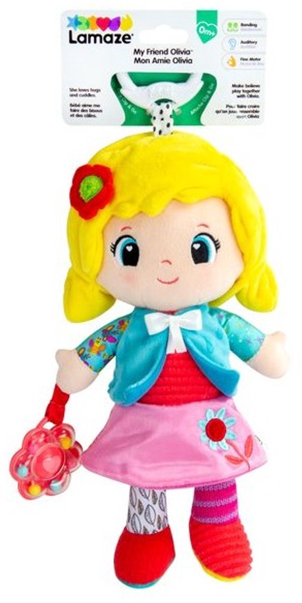 Tomy lamaze bambola olivia - giocattoli educativi per bambini piccoli e in età prescolare.