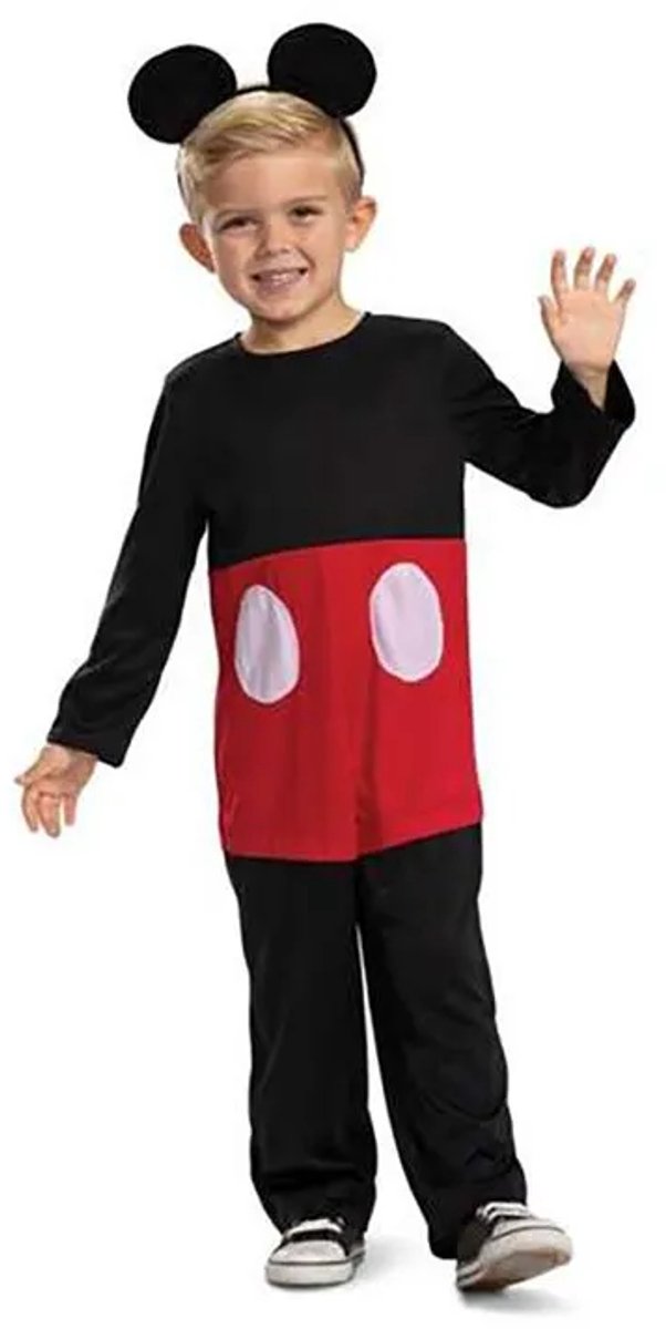 Disfraz disney - preescolar cg mickey friends, disfraz de mickey clasico, talla s (2t años), niños