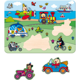 Bumba Houten Insent Puzzle Vehicles