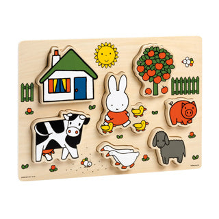 Bambolino Toys Wooden Puzzle Chunky, 7st.