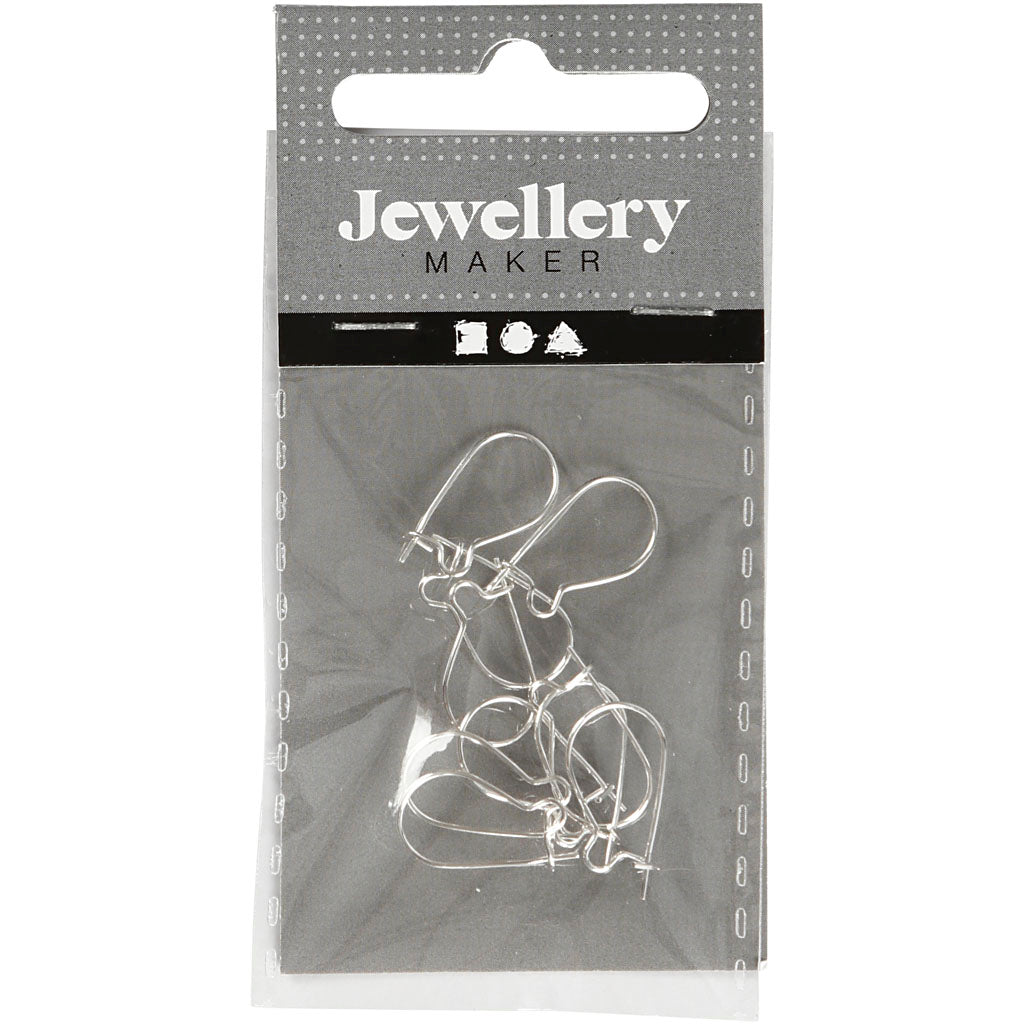 Creativ Company Orecchini placcati in argento, 10 pz.