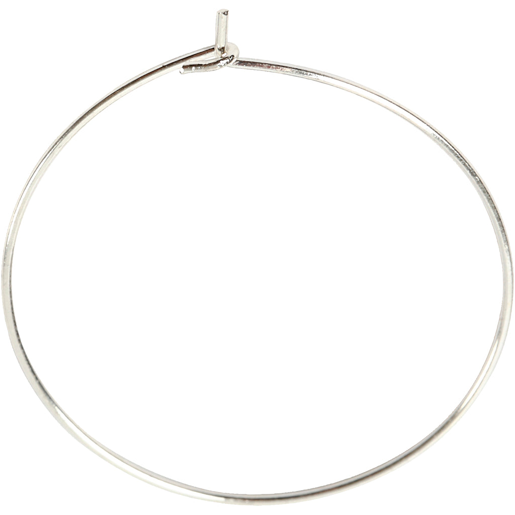 Orecchino Creative Company, d 30 mm, placcato argento, 6 pezzi 1 scatola