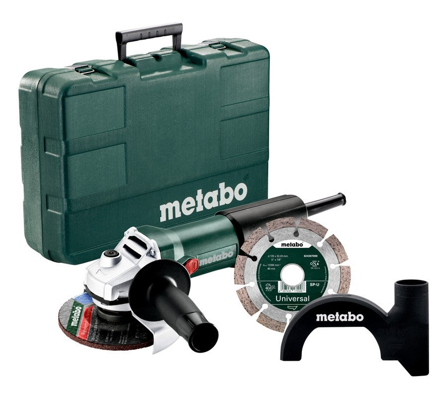 Set Metabo wev 850-125 | (603611510) | smerigliatrice angolare | 125 mm | 850w603611510
