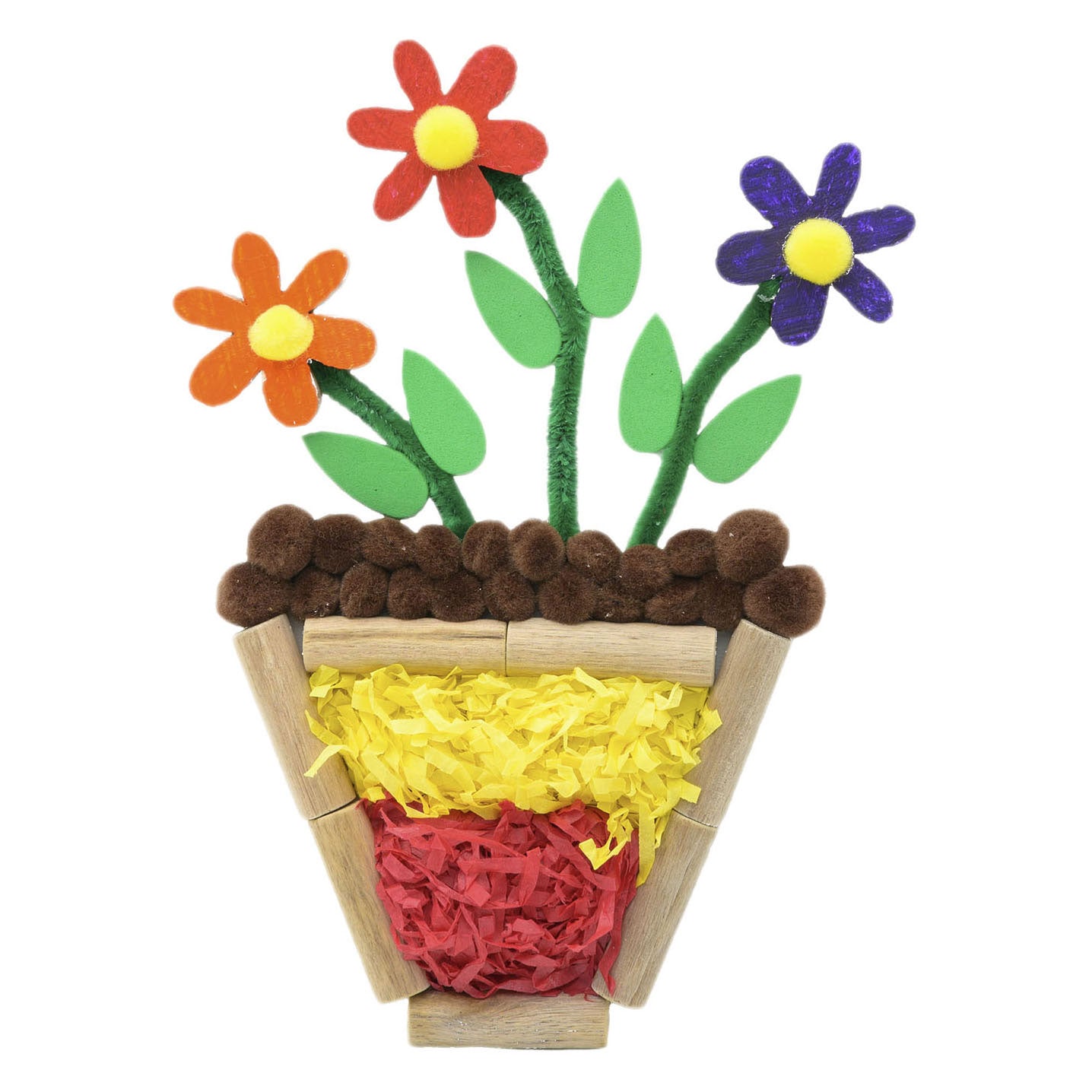 Coloraciones - Flores de madera Daisy Small, 20st.