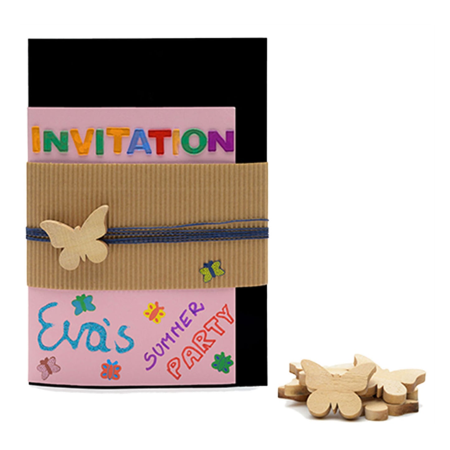 Colorazioni - farfalle in legno piccole, 20 °.