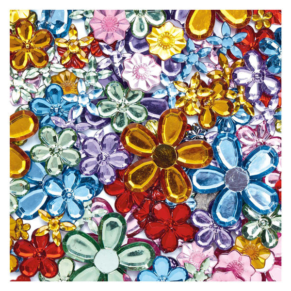 Colorazioni - Strasstone di fiori colorati, 300st.