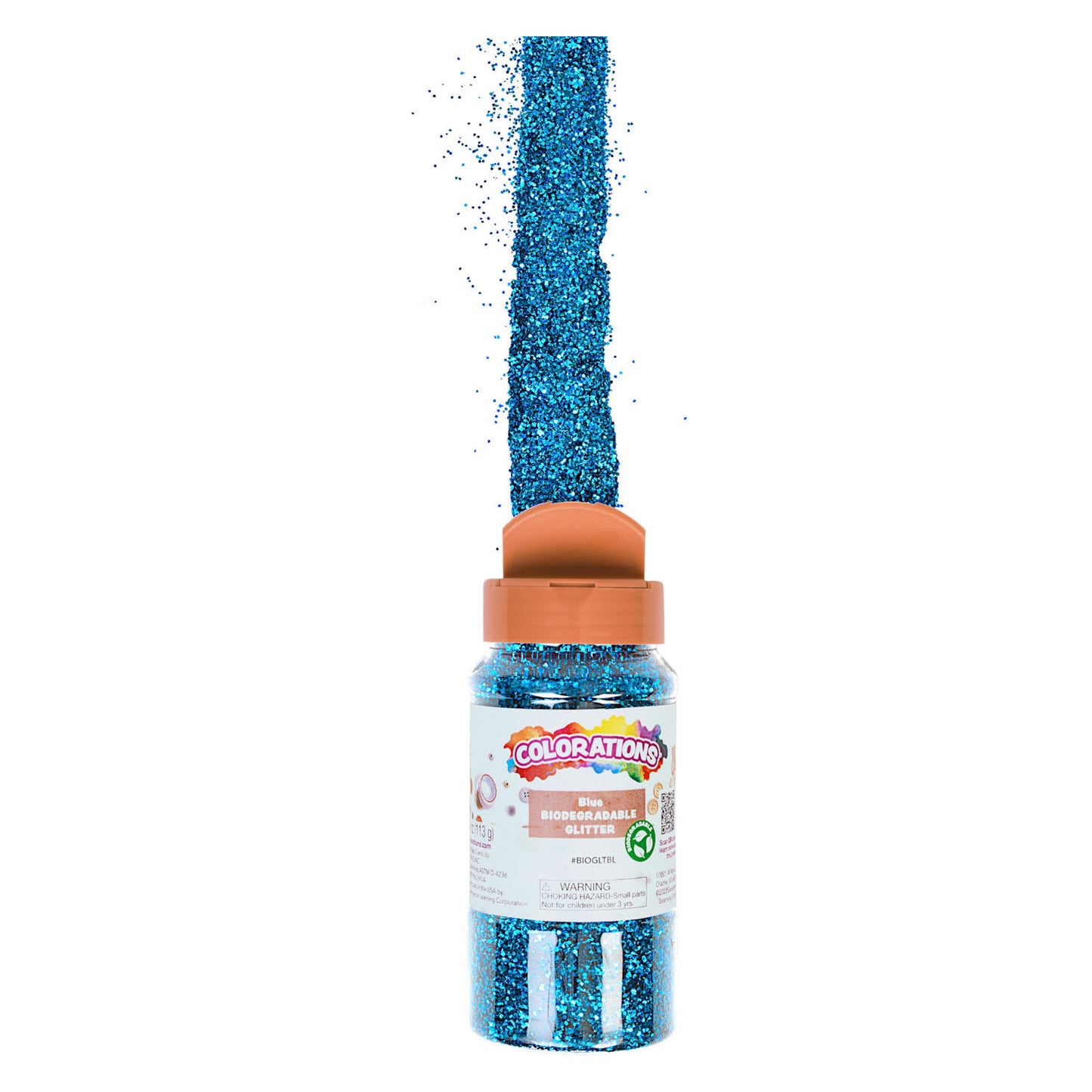Colorations Glitter degradable degradable Azul, 113 gramos