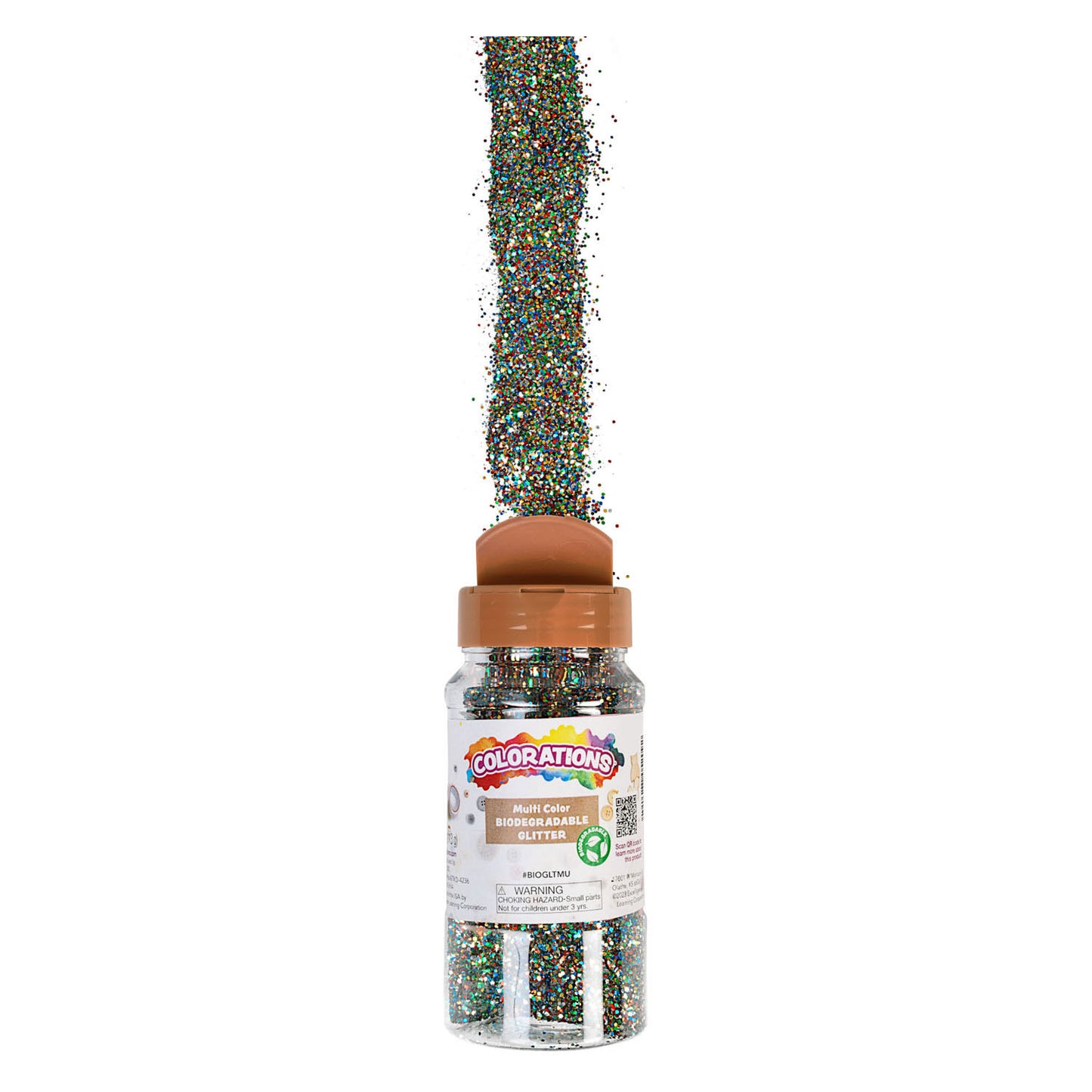 Coloraciones Glitter de degradable orgánico Multi, 113 gramos