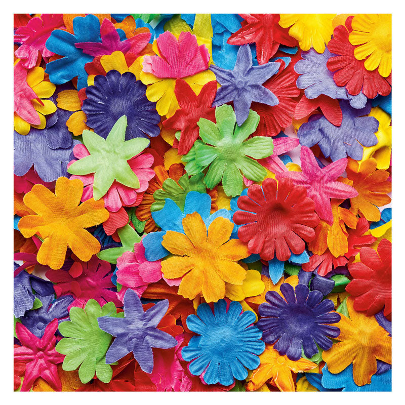 Colorazioni fiori in tessuto colorato, 300st.