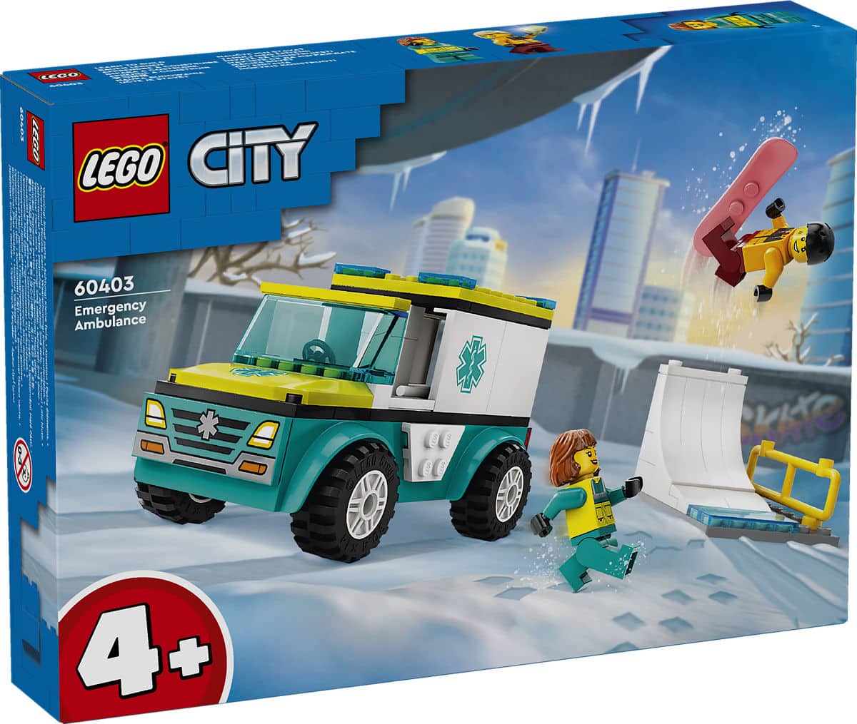 LEGO LEGO CITY 60403 Ambulancia y snowboarder
