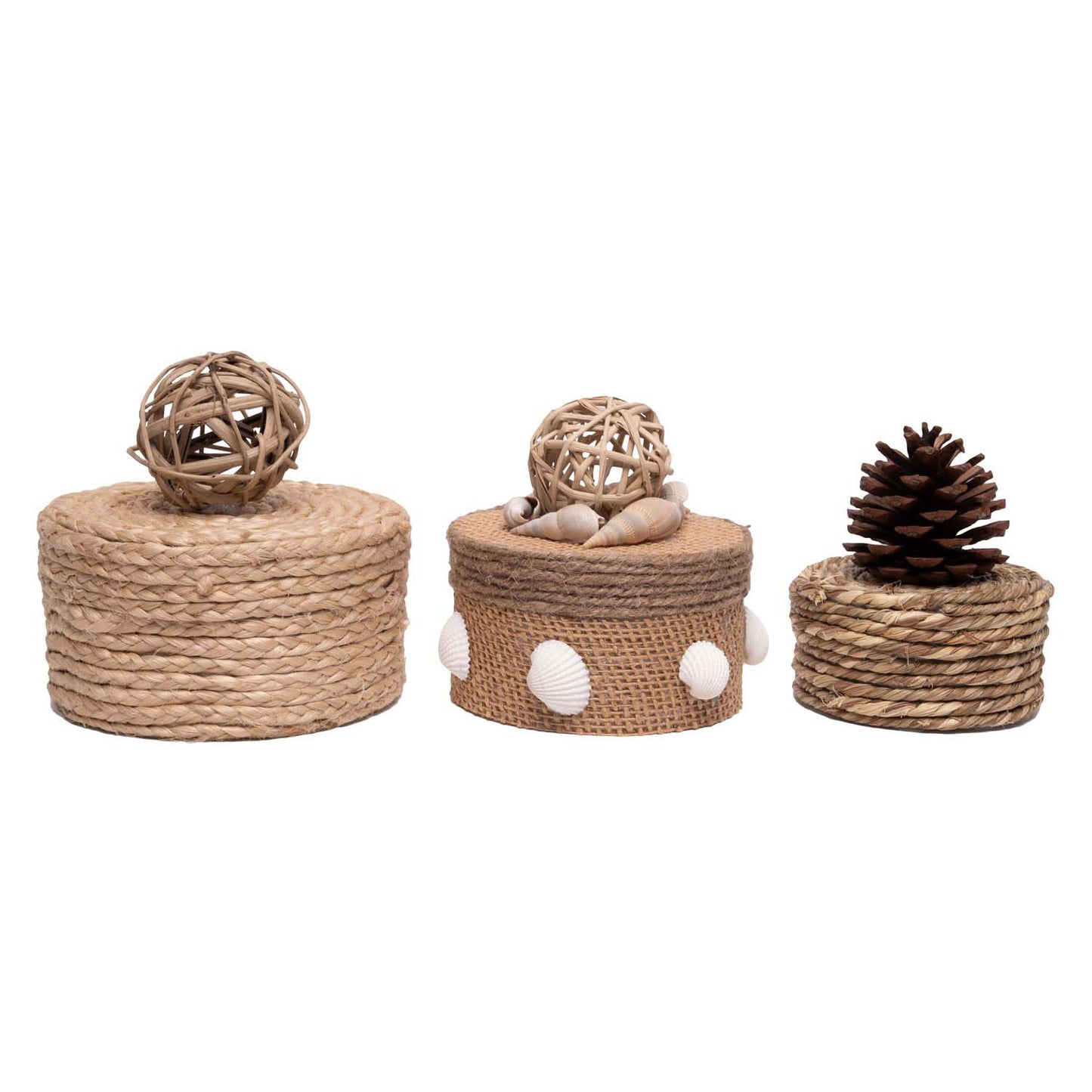 Coloraciones - Paper -Mache Boxes Round, 3st.