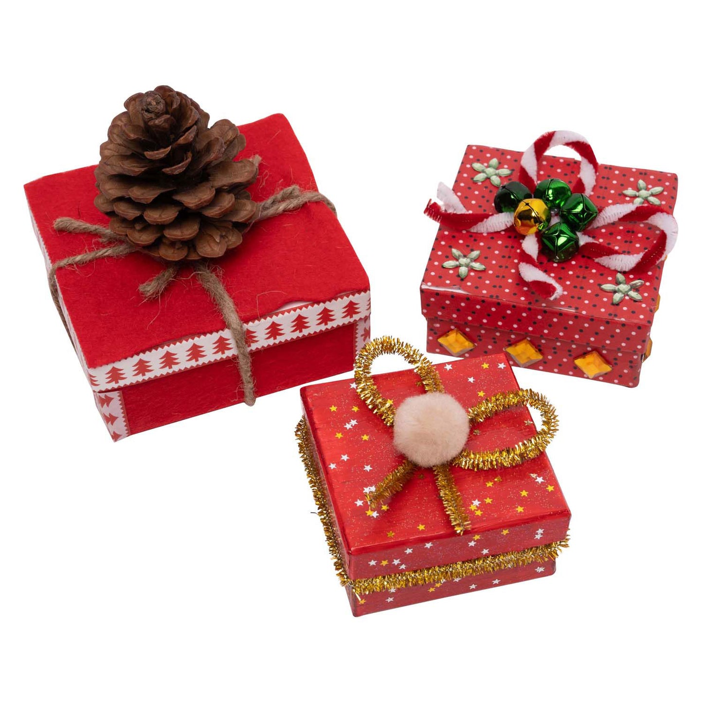 Coloraciones - Paper -Mache Cajas cuadradas, 3er.