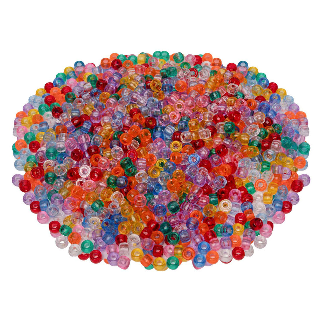 Colorazioni - Perline di pony trasparenti 6x9 mm, 1000st.
