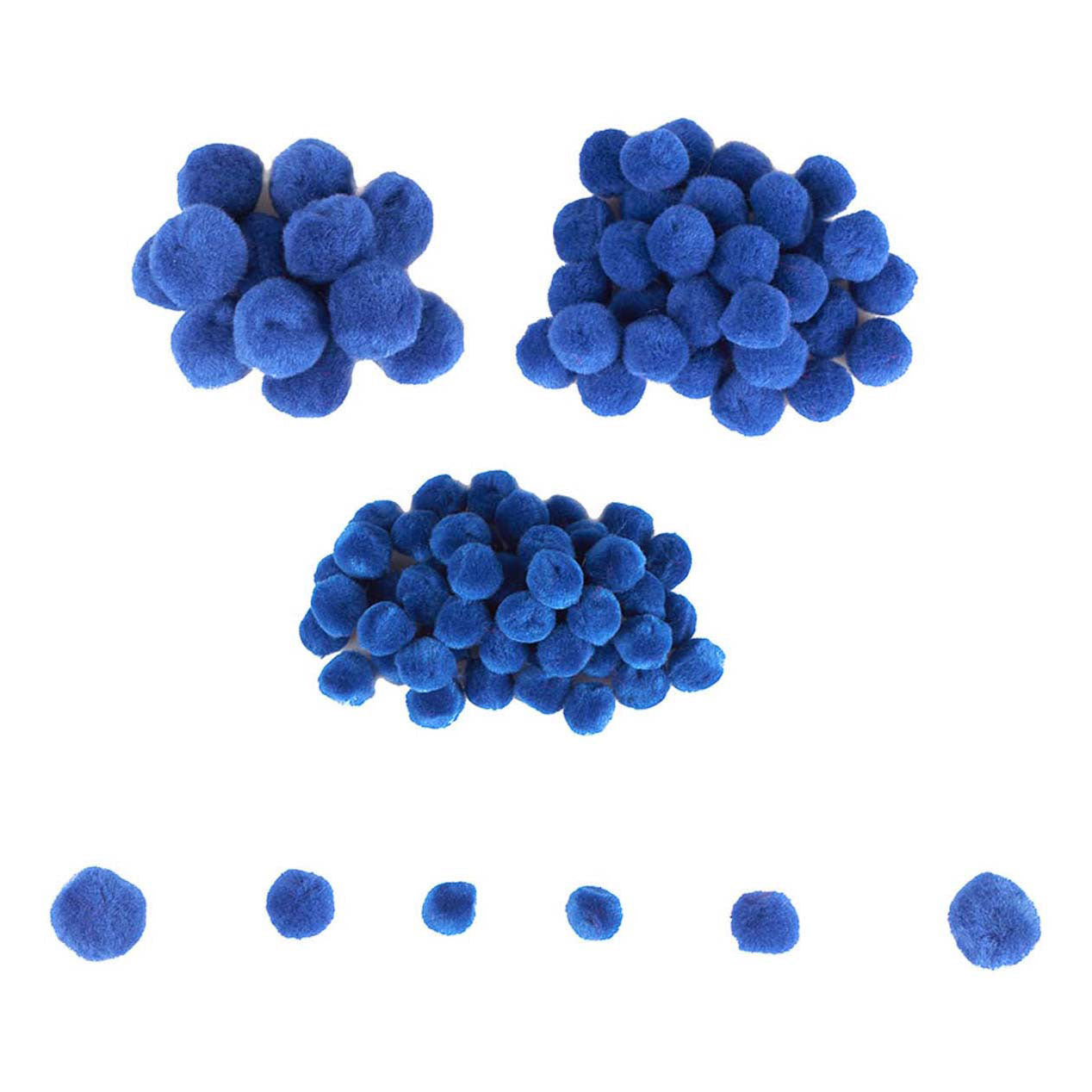 Colorazioni - Mini Pompons blu, 100 °.