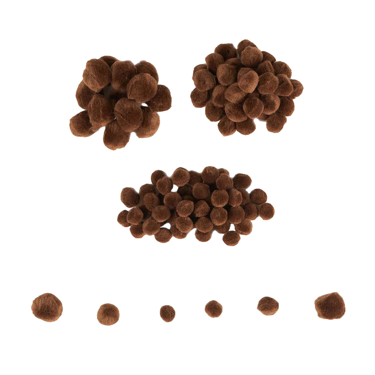 Coloraciones - Mini Pompons Bruin, 100.
