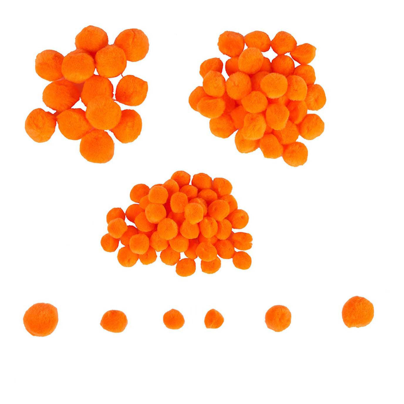 Colorazioni - Mini Pompons Oranje, 100 °.