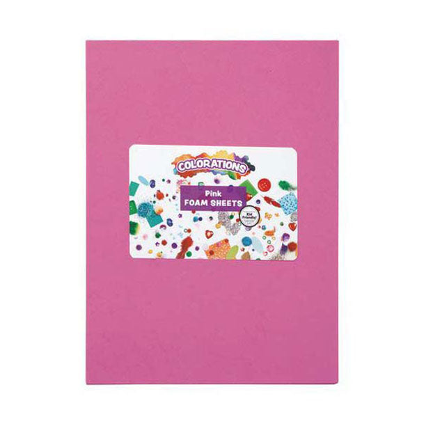 Coloraciones: hojas de espuma rosa, 10st.