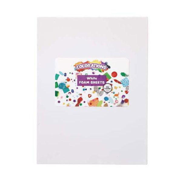 Coloraciones: sábanas de espuma blanca, 10st.