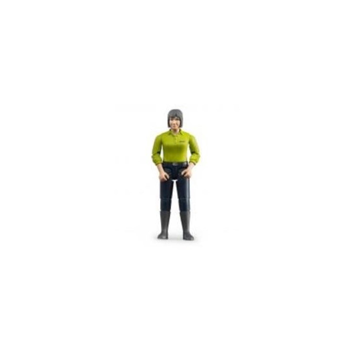 Bruder Bruder 60405 Mujer con camisa verde pantalones negros