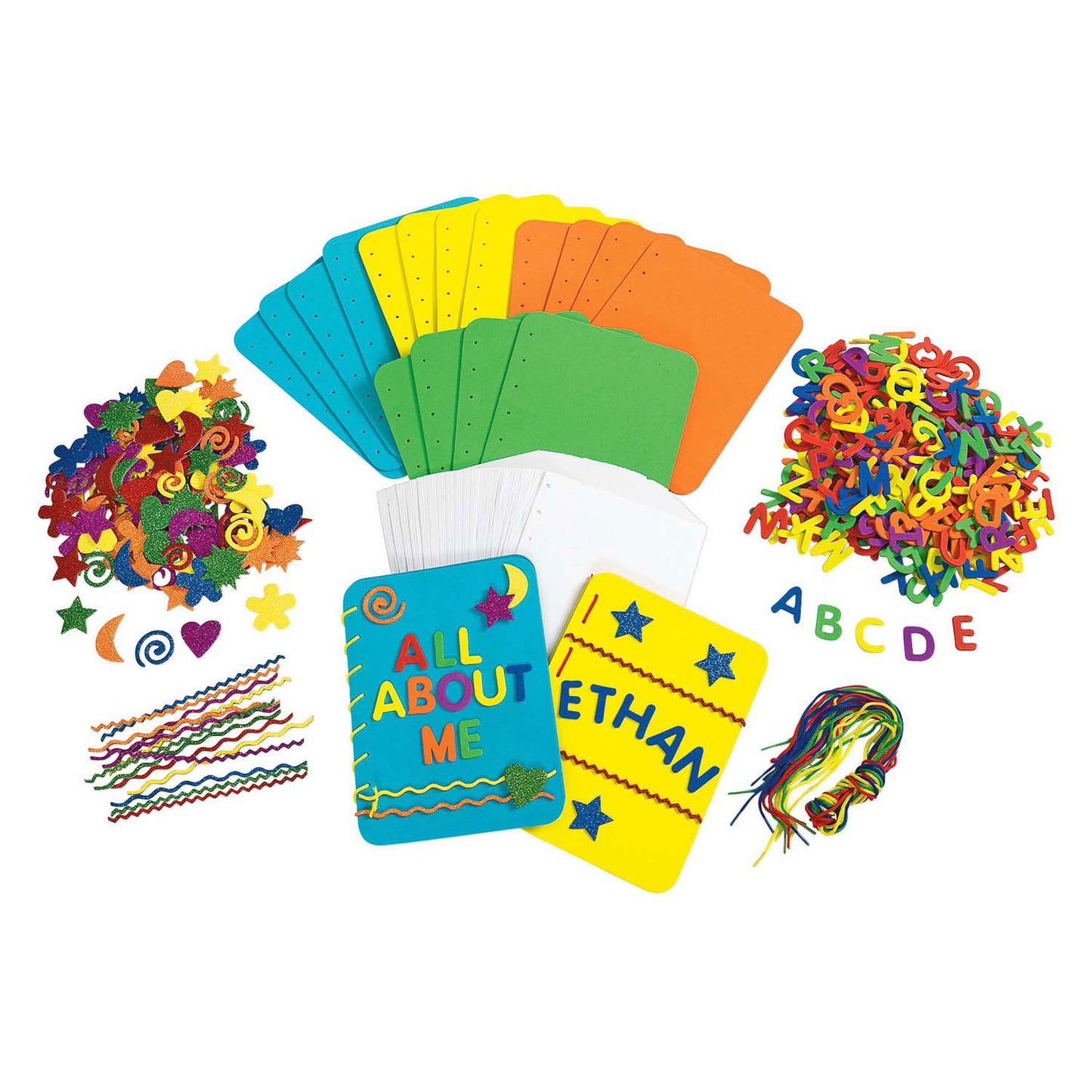 Coloraciones: haz tu propio diario de espuma, 12 piezas