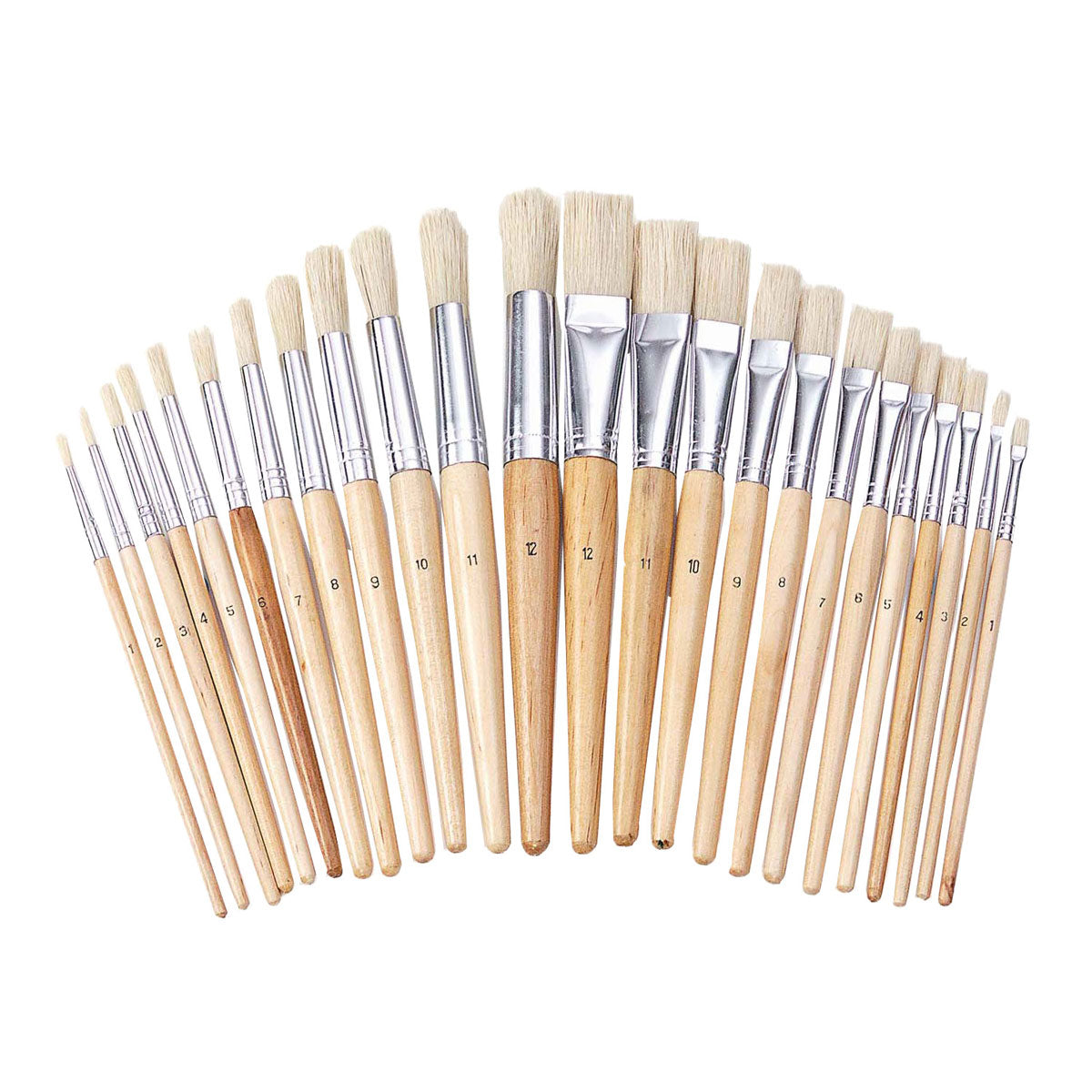 Colorazioni - pennelli in legno, 24 pz.