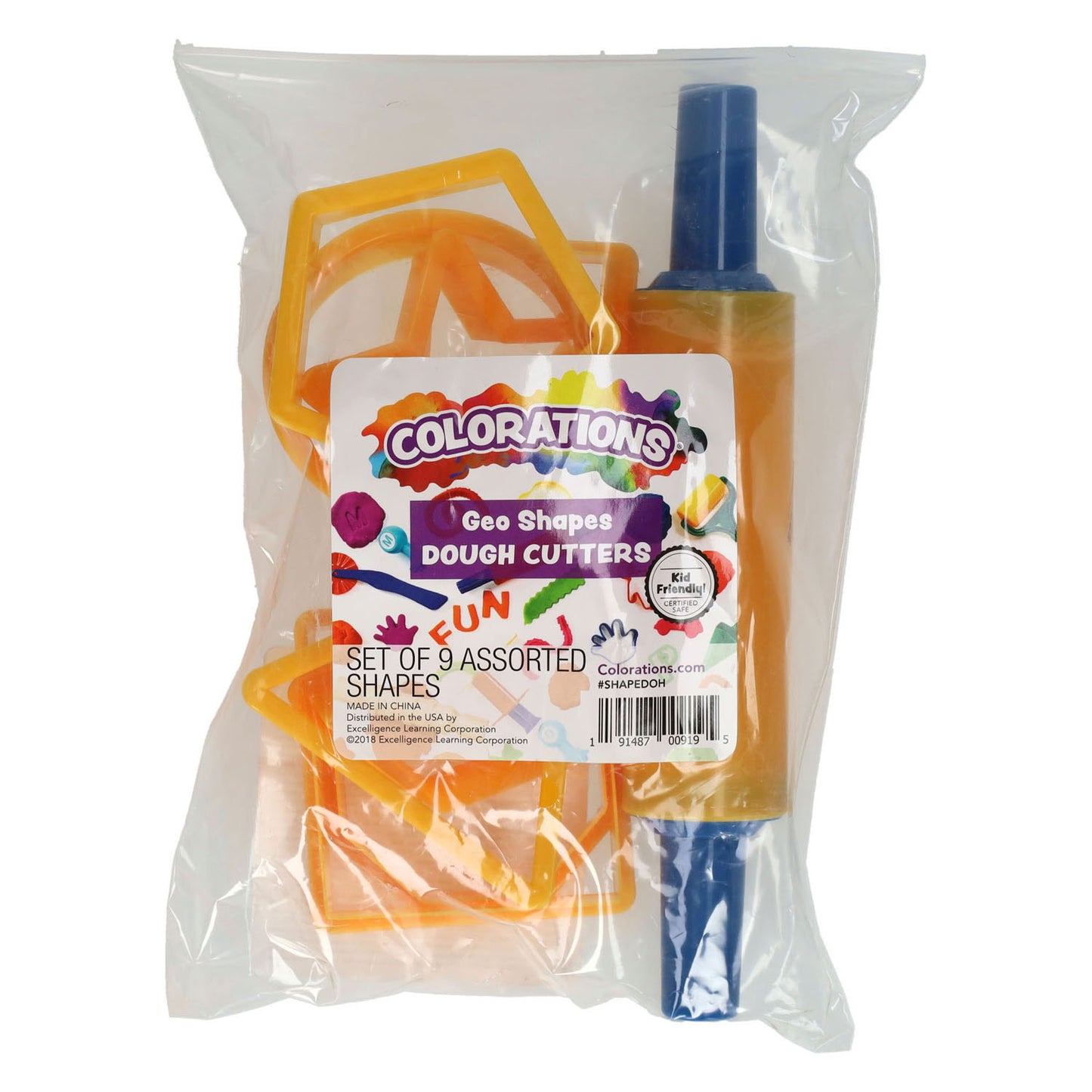 Colorazioni - set stampini per argilla - 9 pz.