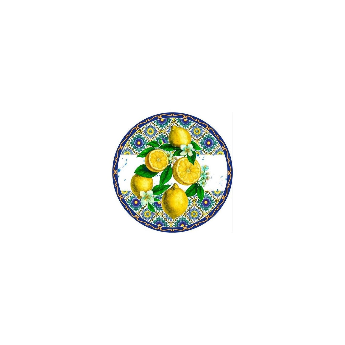 Sottobicchieri limone ø10,3cm set da 4 pz