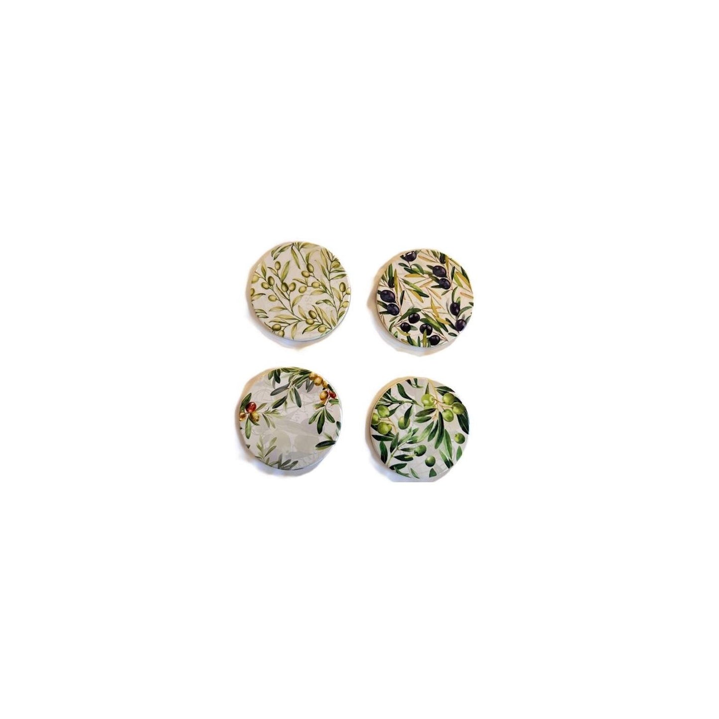 Sottobicchieri olive ø10,3cm set da 4 pz