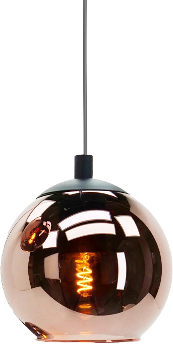 Lampada a sospensione Eglo centara - e27 - ø 20 cm - vetro ramato