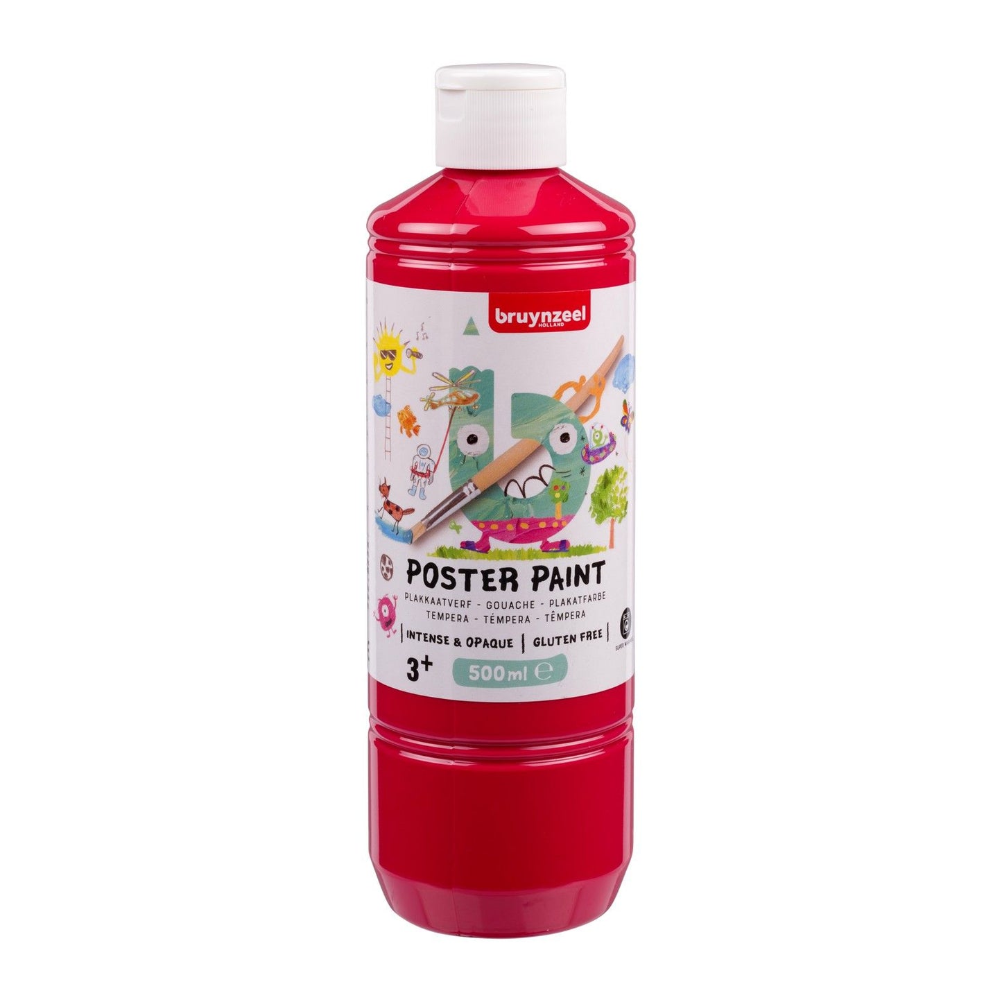 Bruynzeel • pintura para carteles gouache 500 ml rojo primario