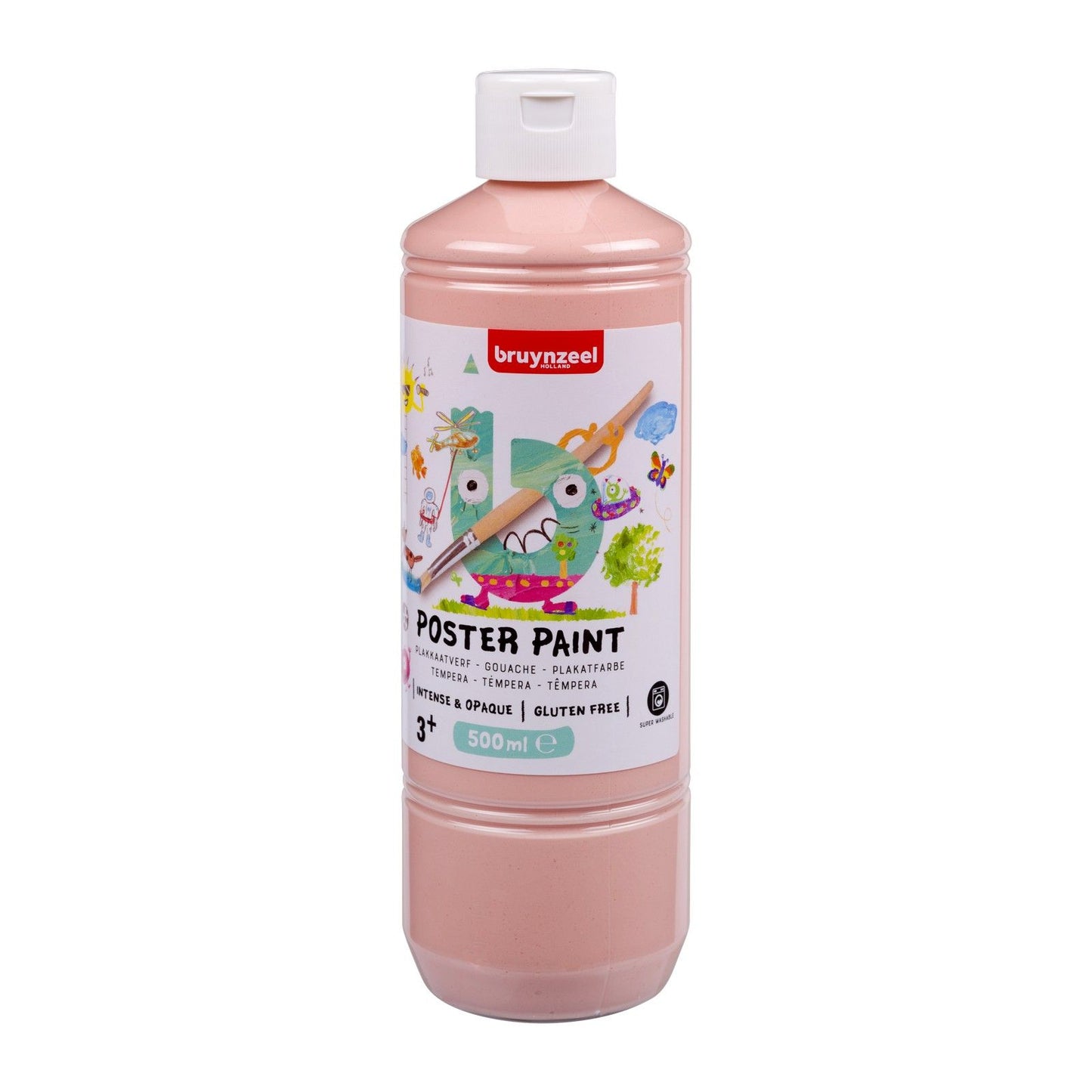 Bruynzeel • pintura para carteles gouache 500 ml rosa beige