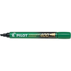 Pennarello indelebile pilot 400 punta a scalpello verde