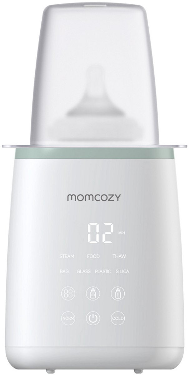 Scaldabiberon Momcozy 6 in 1 – latte omogeneizzato – mantiene caldo 24 ore – per biberon, vasetti, sacchetti