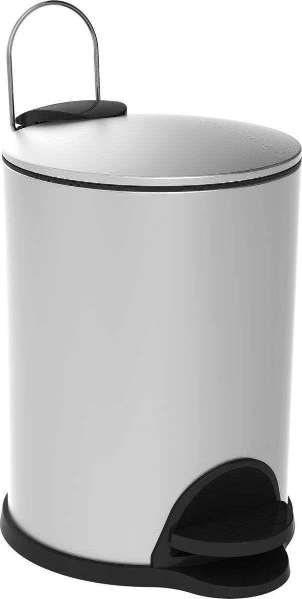 Pattumiera Allibert coperblink 3l cromo spazzolato