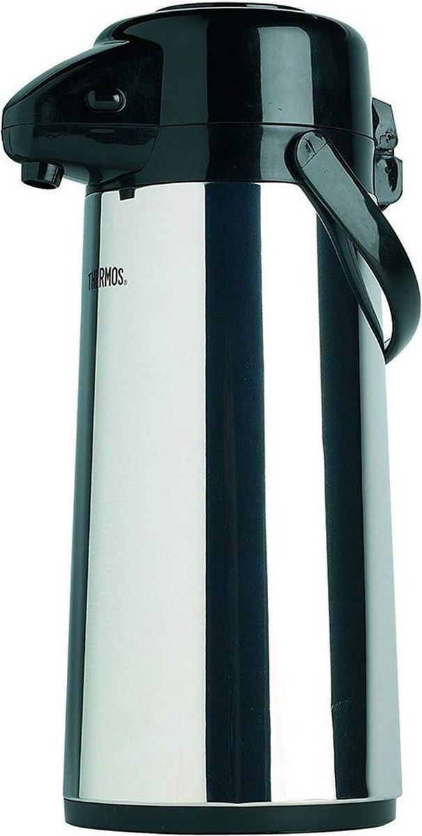 Jarra termo con bomba - acero inoxidable - 1l9