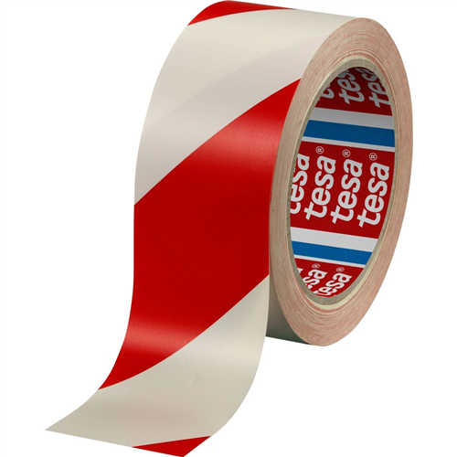 Nastro Tesa rosso bianco 50mm 33mtr