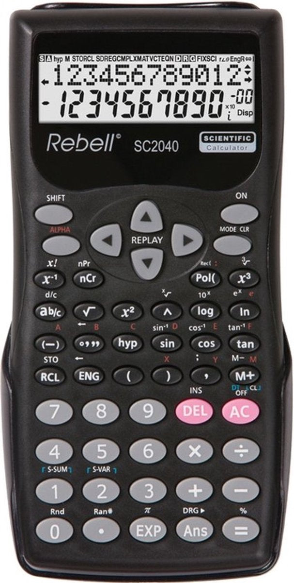 Calculadora rebelde - sc2040 bx - científica - negra - re-sc2040-bx