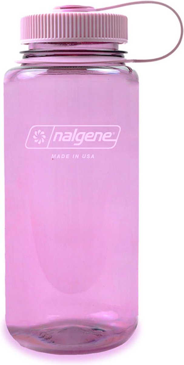 Nalgene - botella de boca ancha - botella para beber - botella de agua - a prueba de fugas - 500 ml - sin bpa - sustentar - flor de cerezo