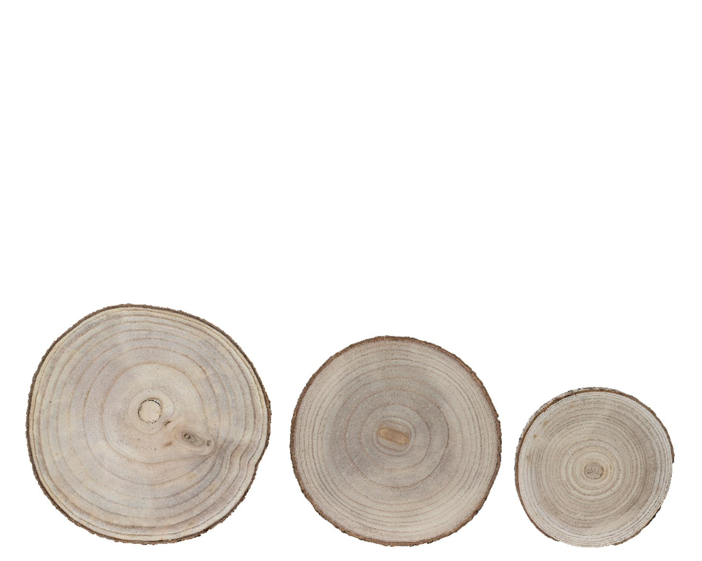 Placa base de madera Decoris dia37cm 3 piezas