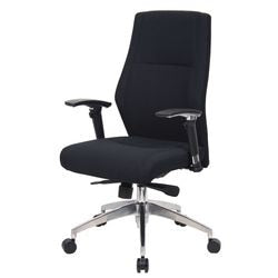 Silla de oficina realspace london tela negra mecanismo sincronizado 5-8 horas