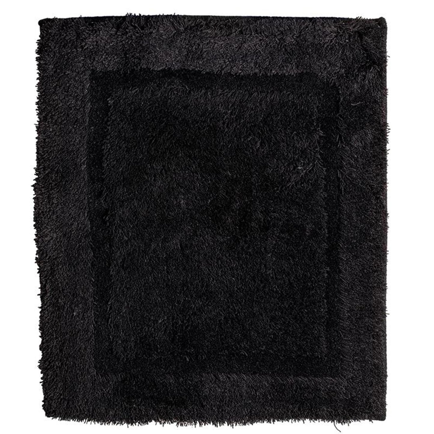 Tappetino da bagno Wicotex tinta unita nero 60x90 cm