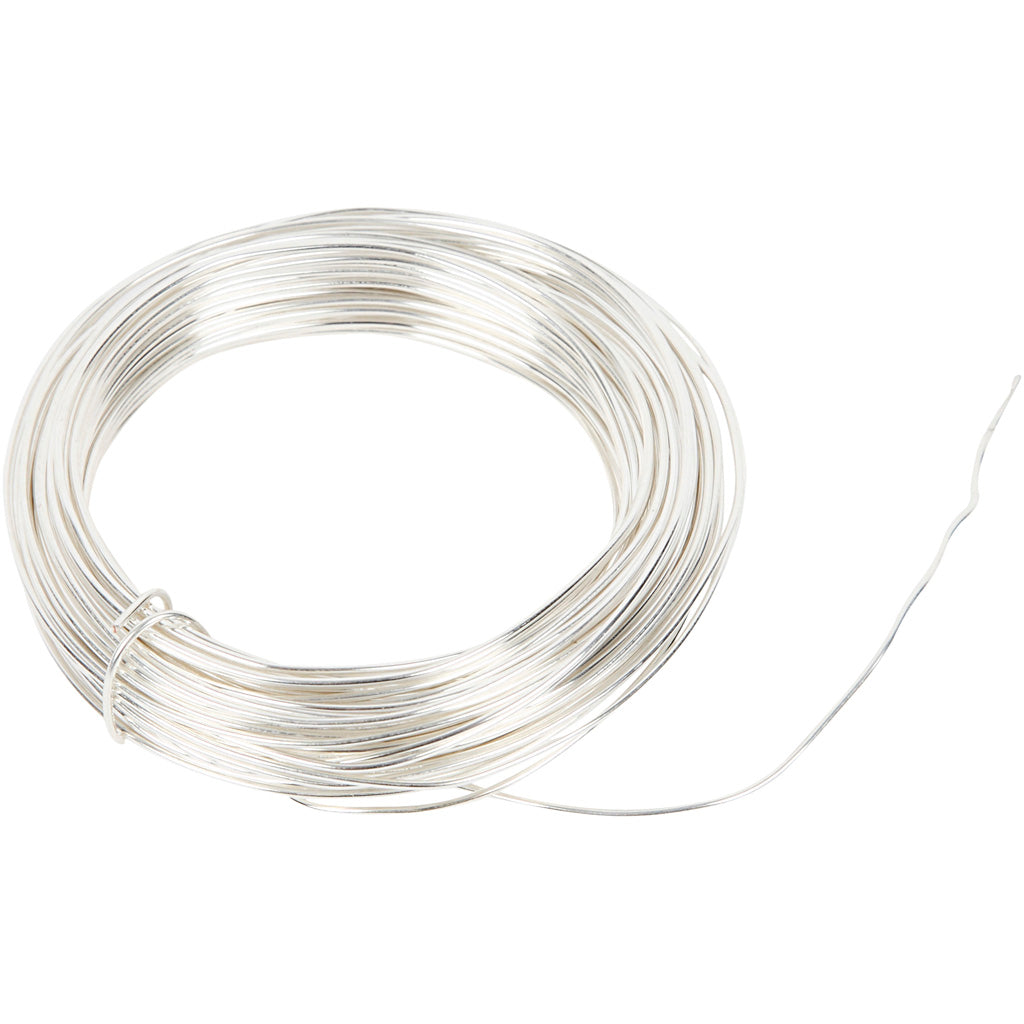 Filo argentato dell'azienda Creativ, spessore 1 mm, argentato, 4 m 1 rotolo