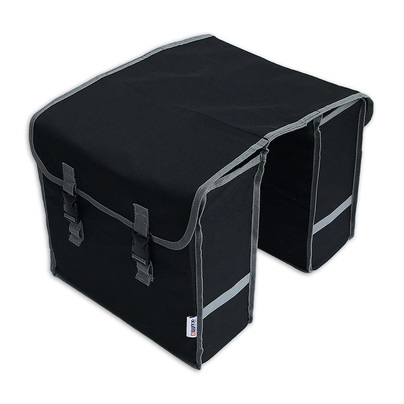 Borsa da bicicletta Lynx Double poliestere 32L nero grigio