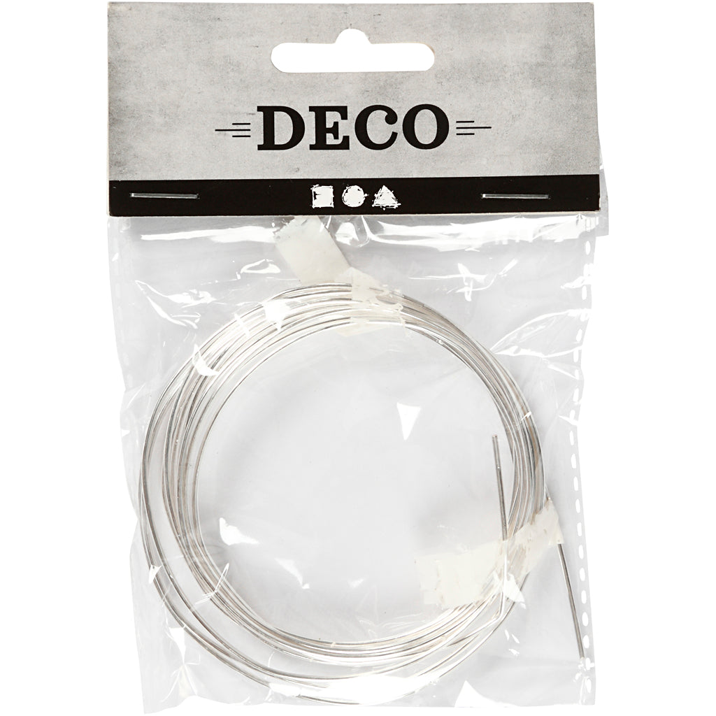 Creative Company Silitched Wire, spessore 1,2 mm, argento, 3 m 1 rotolo