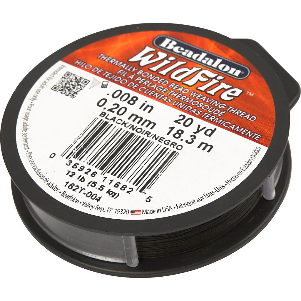 Filo per gioielli Creative Company, spessore 0,2 mm, nero, 18,30 m 1 rotolo