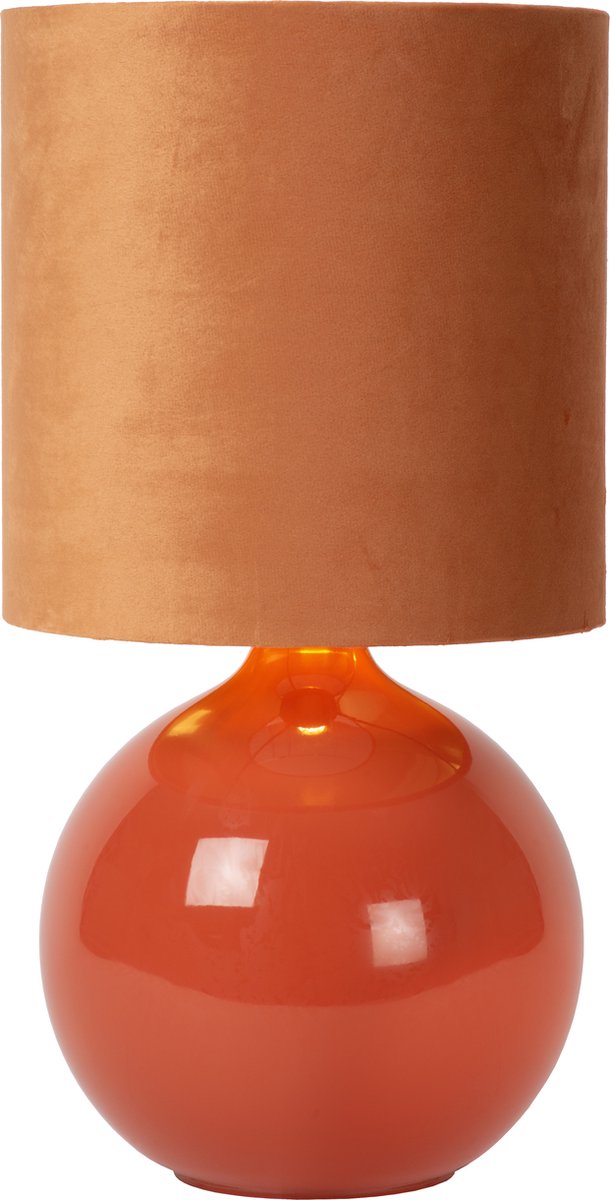Lucide esterad - lámpara de mesa - ø 24 cm - 1xe14 - naranja