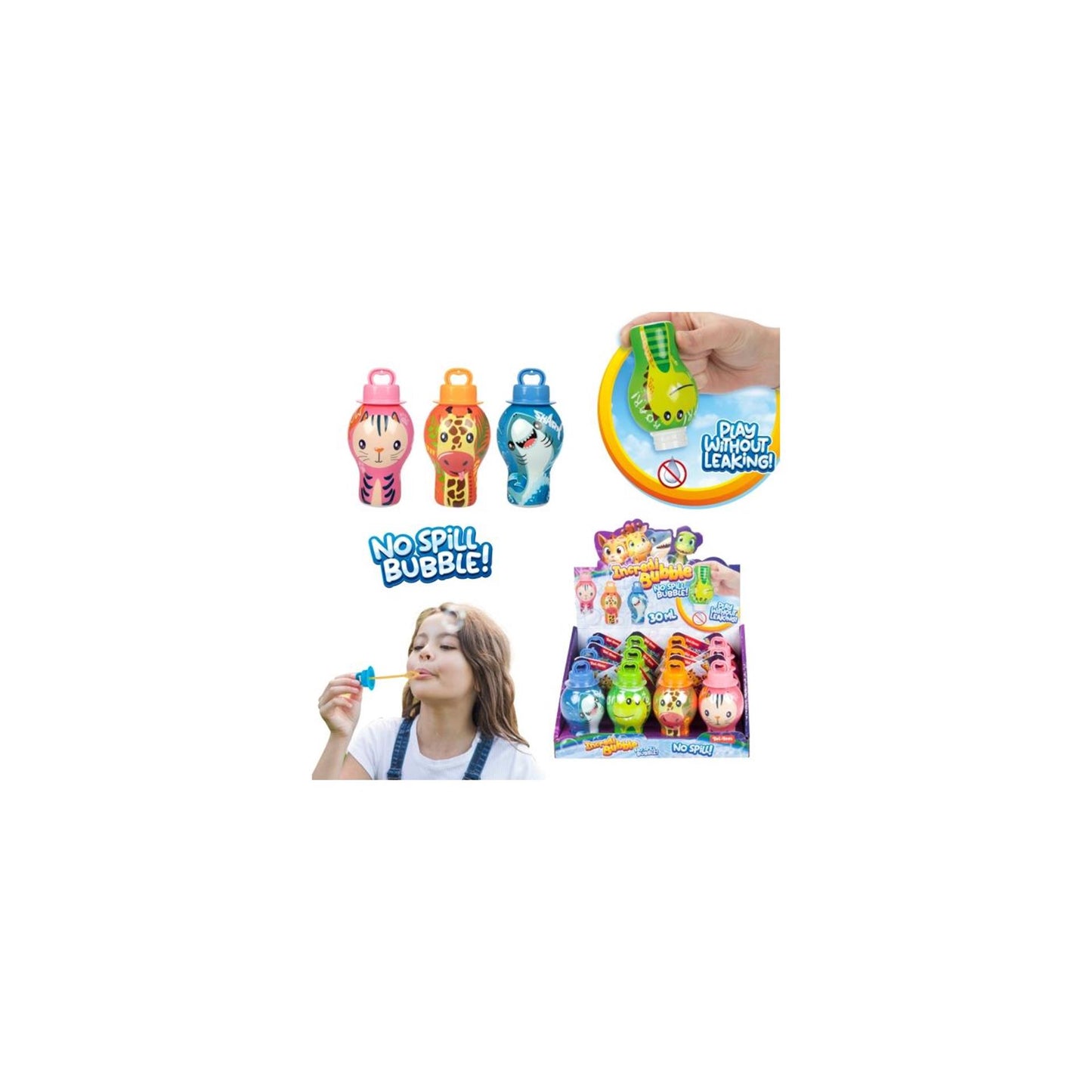 Toi-toys soplador de burbujas incredibubble antimanipulación, 30ml