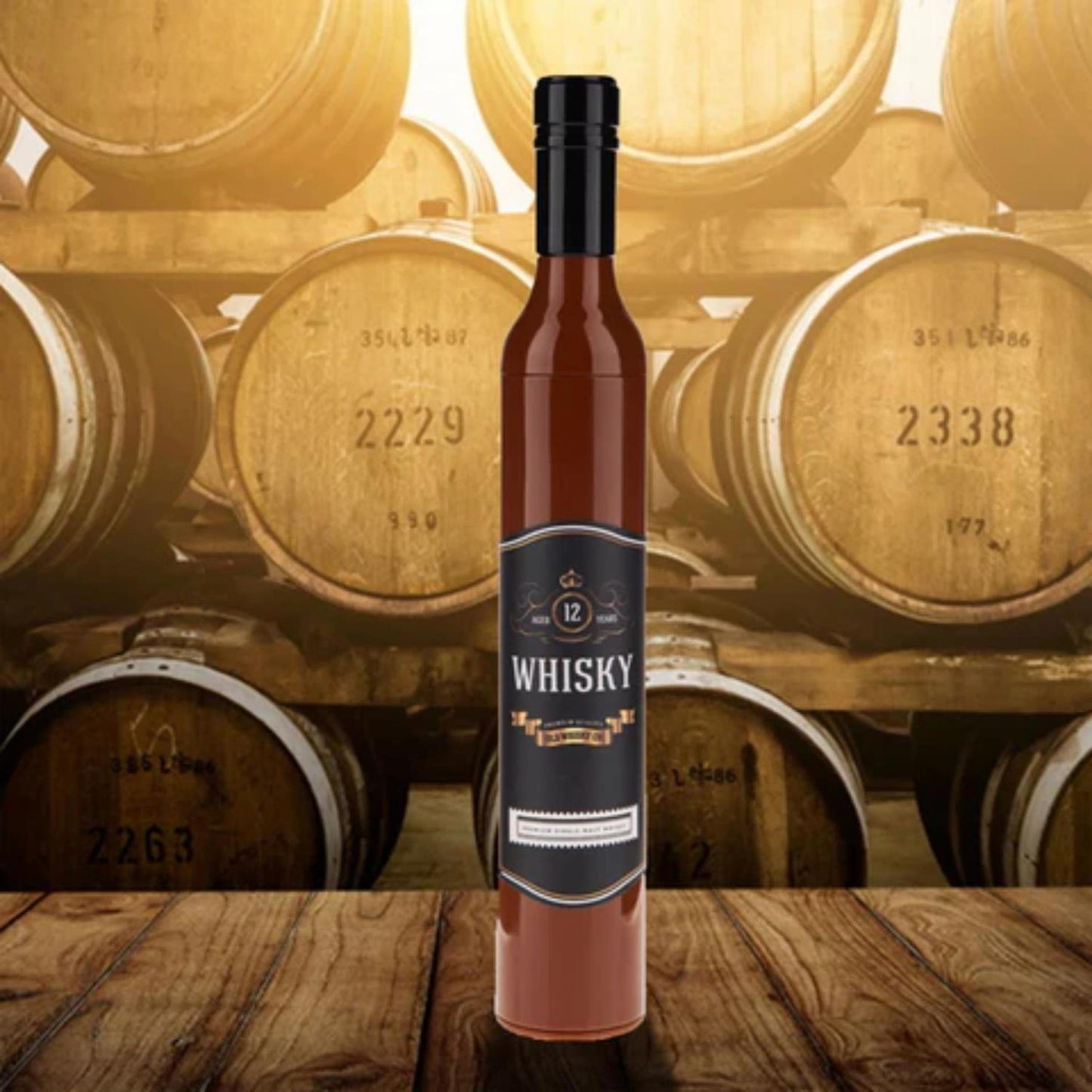 Botella de whisky paraguas plegable ø90cm