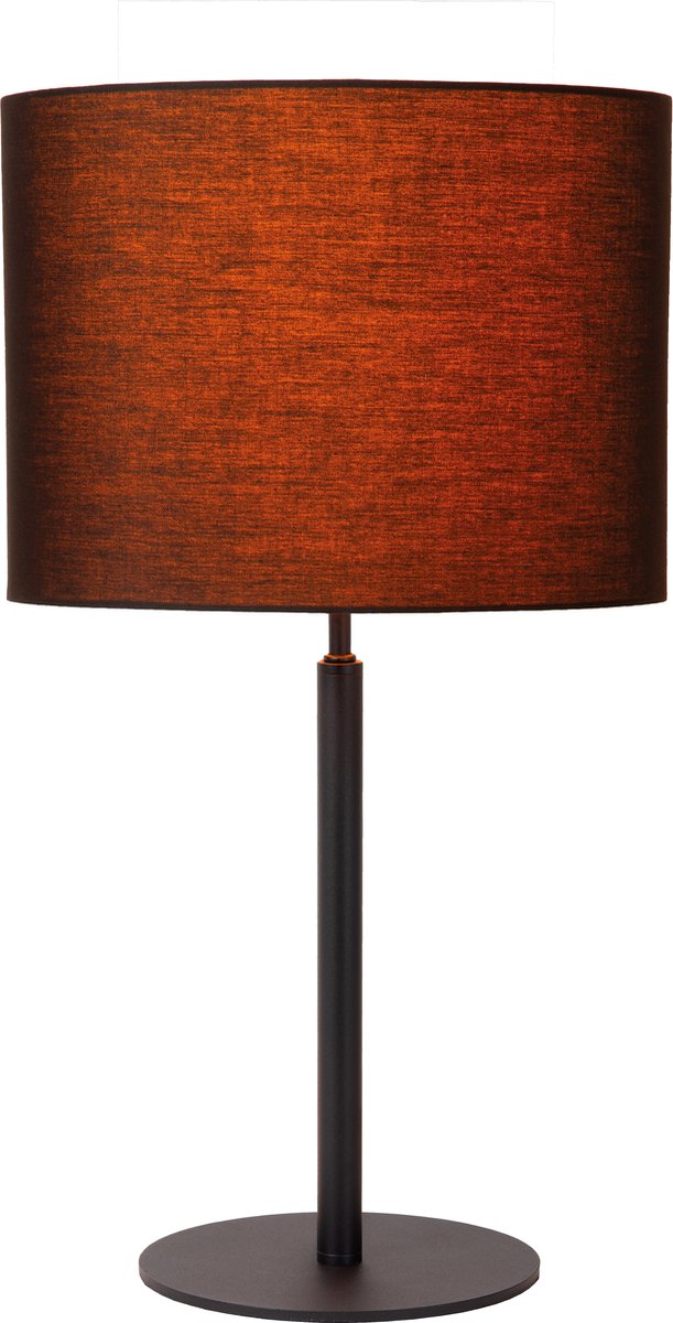 Lucide maya - lampada da tavolo - ø 26 cm - 1xe27 - nero - japandi