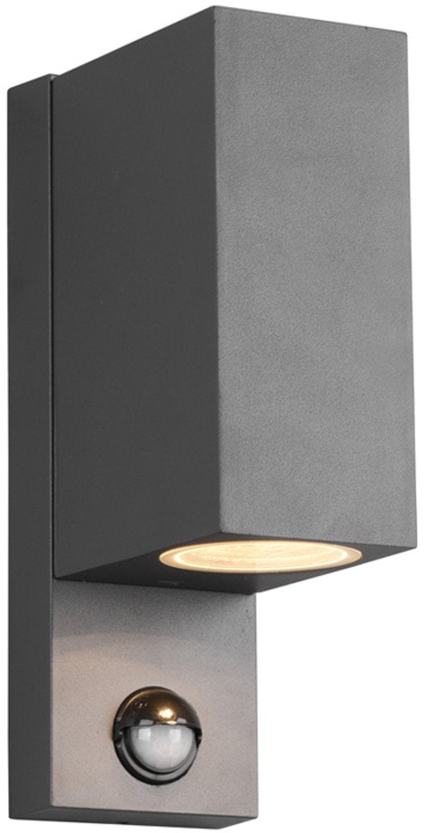 Trio roya - wandlamp - antraciet - excl. 2x gu10 4,9w - buitenverlichting - ip44
